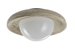 InLight Πλαφονιέρα οροφής γκρι από travertine marble 2XG9 D:25cm 43067