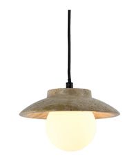InLight Κρεμαστό φωτιστικό γκρι από travertine marble 1XG9 D:20 x 12.5cm 4093