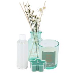 Σετ Αρωματικό Χώρου με Sticks και 2 Κεριά ''Moss After Rain'' MRShome DF-0012001