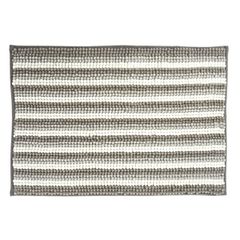 Πατάκι Μπάνιου 40x60cm Γκρι/Λευκό MRShome DF-0063002