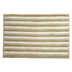 Πατάκι Μπάνιου 40x60cm Καφέ/Λευκό MRShome DF-0063001