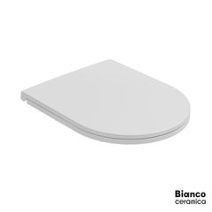 ΚΑΛ.ΛΕΚ.SLIM SOFT CLOSE BIANCO CERAMICA WHITE MATT/CHR MS38C-301