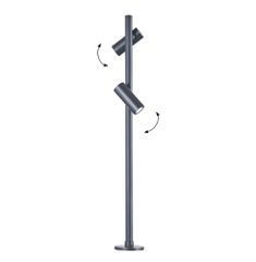 Στήλος Κήπου με Βάση και Καρφί Ανθρακί Aruba Viokef 4349500