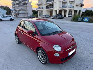 Fiat 500 2014 LOUNGE TWIN AIR 500/Ημιδερματινα/Χρωμα Corallo Red