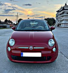 Fiat 500 2014 LOUNGE TWIN AIR 500/Ημιδερματινα/Χρωμα Corallo Red-thumb-3