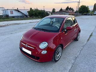 Fiat 500 2014 LOUNGE TWIN AIR 500/Ημιδερματινα/Χρωμα Corallo Red-thumb-4