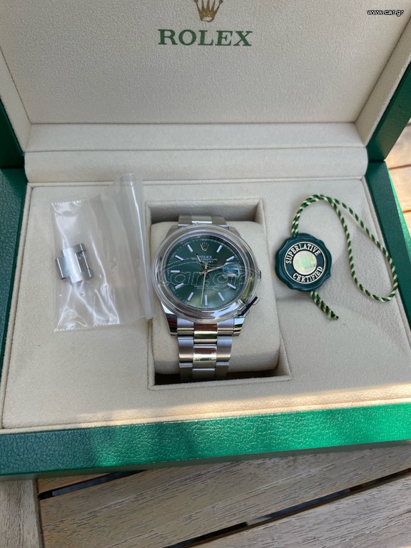 ROLEX DATEJUST green mint