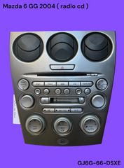 MAZDA 6 GG 2002-2006 ΜΕΤΑΧΕΙΡΙΣΜΕΝΑ ΑΝΤΑΛΛΑΚΤΙΚΑ ( κεντρική μονάδα ηχοσυστήματος ( πηγή ) radio - cd με κωδικό GJ6G-66-DSXE )