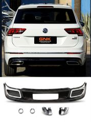 ΠΙΣΩ ΣΠΟΙΛΕΡ Rear Diffuser R Line Design for VW Tiguan MK2 (2016-2020)