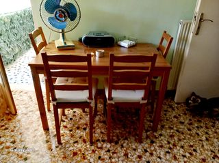 ΤΡΑΠΕΖΙ + 4 ΚΑΡΕΚΛΕΣ