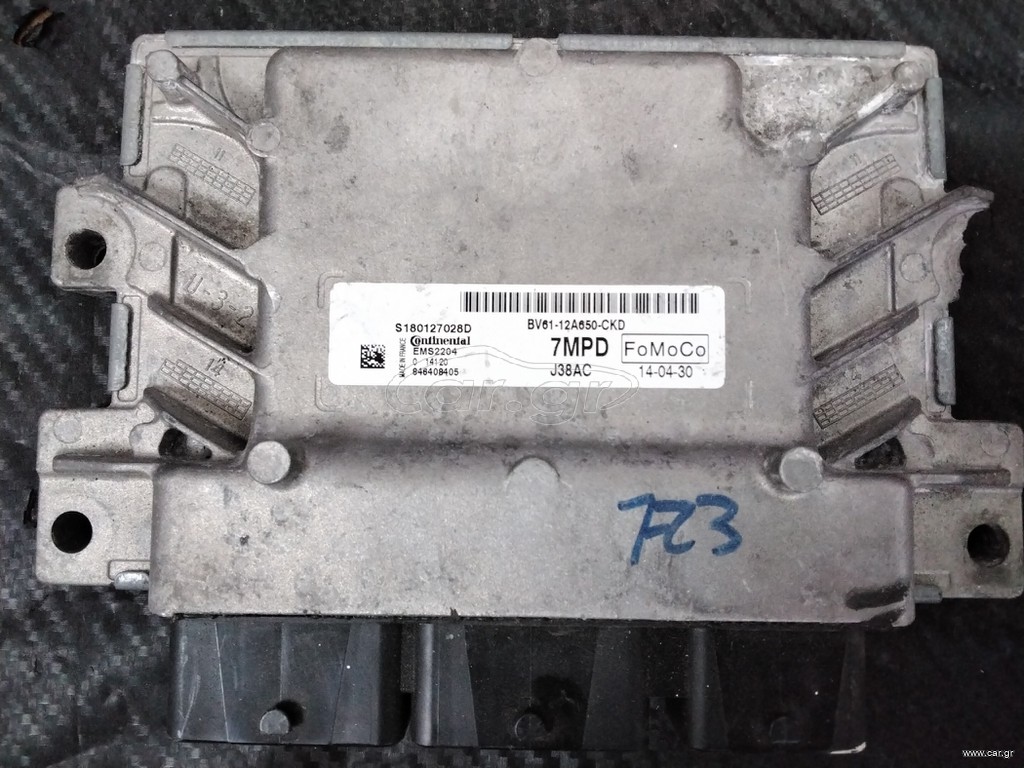 FORD FOCUS MK3,C-MAX II ΕΓΚΕΦΑΛΟΣ CONTINENTAL S180127028D,EMS2204,BV61-12A650-CKD,7MPD