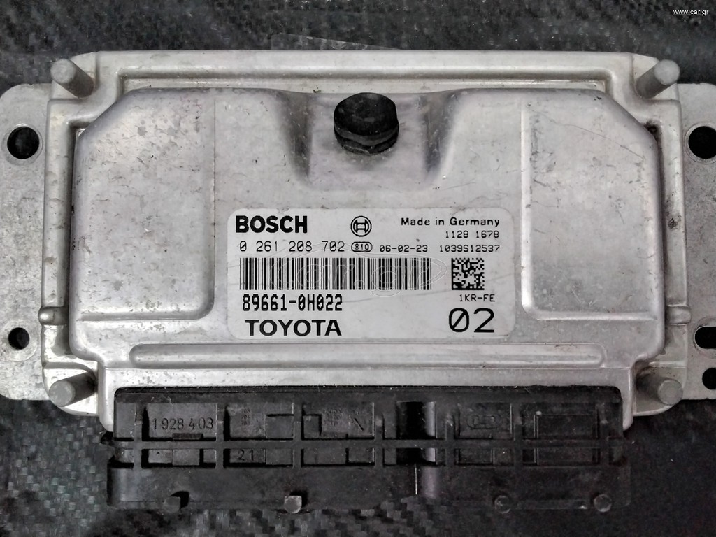TOYOTA AYGO-CITROEN C1-PEUGEOT 107 ΕΓΚΕΦΑΛΟΣ BOSCH 0 261 208 702,89661-0H022,1KR-FE