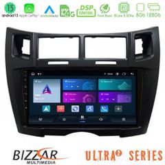 Bizzar Ultra Series Toyota Yaris 8core Android13 8+128GB Navigation Multimedia Tablet 9" (Μαύρο Χρώμα)