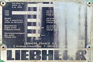 Εκσκαφέας Με Ερπύστριες Liebherr 2002 R934-thumb-15