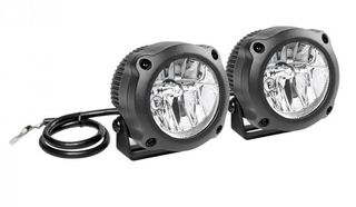 ΛΥΡΗΣ LAMPA ΠΡΟΒΟΛΕΙΣ AUX LED MAX LUM 2 FOG BEAM 12V 2 LED 10W 740LM 6000K ΜΕ ΒΑΣΗ ΣΤΗΡΙΞΗΣ, ΣΤΕΓΑΝΟΤΗΤΑ IP67 ΚΑΙ ΕΓΚΡΙΣΗ E1 - 2 ΤΕΜ, 9046.1-LM
