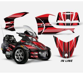 REG Graphic Stickers Decals For Can-Am Spyder RTS 2010-2013 INLINE R K
