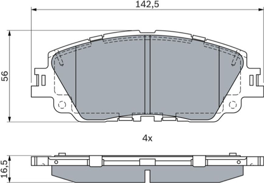 Bosch Σετ τακάκια, Δισκόφρενα - 0 986 424 899