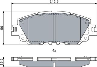 Bosch Σετ τακάκια, Δισκόφρενα - 0 986 424 899