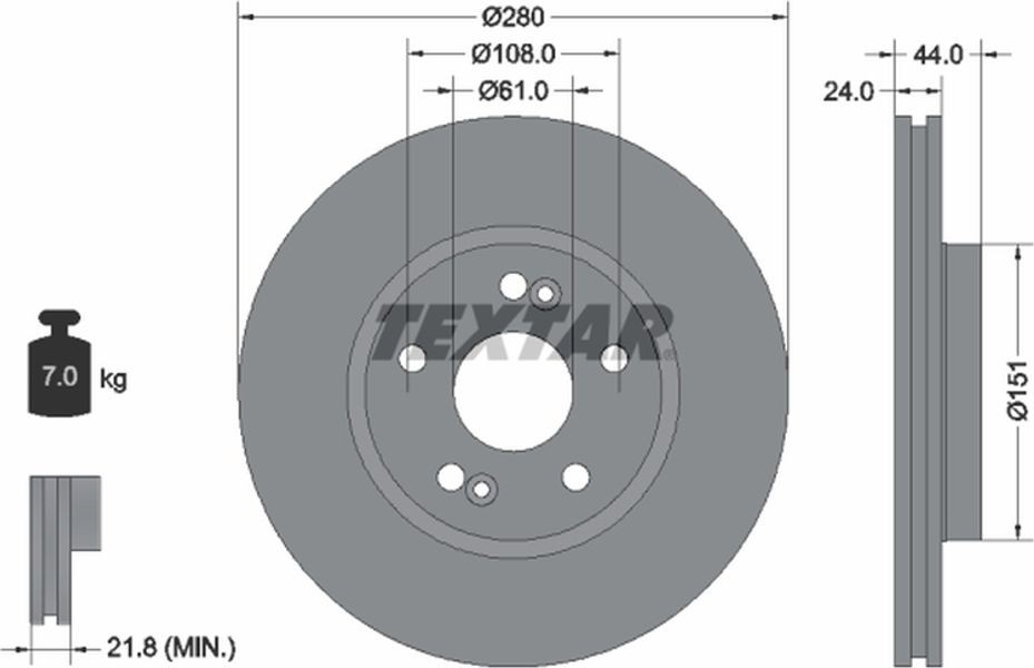 Textar Δισκόπλακα - 92113803