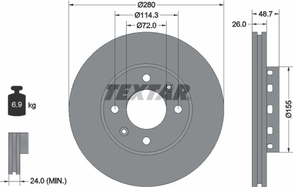 Textar Δισκόπλακα - 92131700