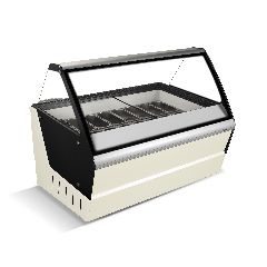 Βιτρίνα Χύμα Παγωτού με Αυτόματη Απόψυξη 159x119,5x133εκ. Crystal Optimus 16