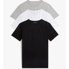 Tommy Hilfiger Ανδρικές Φανέλες Βαμβακερές V-neck 3 Τεμαχια
