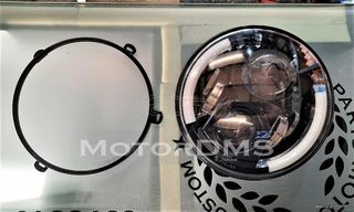 ΣΤΕΦΑΝΙ ΣΤΗΡΙΞΗΣ ΦΑΝΑΡΙΟΥ 7' RetroMoto ΜΕΤΑΛΛΙΚΟ ΜΑΥΡΟ ΓΙΑ ΦΑΝΑΡΙ MotorDMS!!!