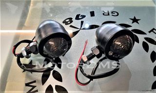 ΦΛΑΣ ΜΑΥΡΟ ΚΑΙ ΧΡΩΜΙΟ BOSCH ΓΙΑ CUSTOM PROJECT BOBBER CAFE RACER TRACKER SCRAMBLER CHOPPER ΤΗΣ RETROMOTO!!!