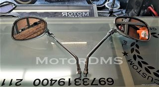 ΚΑΘΡΈΦΤΕΣ ΧΡΩΜΙΟ ΠΟΛΥ ΚΑΛΗΣ ΠΟΙΟΤΗΤΑΣ DRAG STAR VIRAGO RetroMOTO!!!