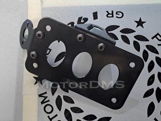 CUSTOM ΒΑΣΗ ΠΙΝΑΚΙΔΑΣ RetroMoto ΣΙΔΕΡΕΝΙΑ ΚΟΜΜΕΝΗ ΣΕ CNC MotorDMS