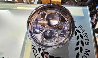 ΦΑΝΑΡΙ ΜΠΡΟΣΤΑ ΧΡΩΜΙΟ ΝΙΚΕΛ LED !!! 12V 55 / 60W ANGEL EYES MotorDMS