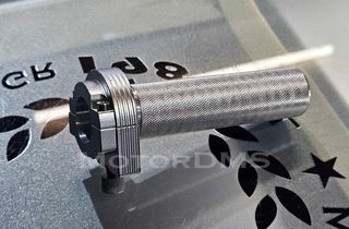ΚΟΚΚΑΛΟ ΓΚΑΖΙΟΥ ΓΚΑΖΙΕΡΑ 1' 26mm GRIP ΑΣΗΜΙ ΧΡΩΜΙΟ ΝΙΚΕΛ ΧΕΡΟΥΛΙΟΥ RETROMOTO CUSTOM PROJECT BOBBER CAFE RACER TRACKER SCRAMBLER CHOPPER MotorDMS.