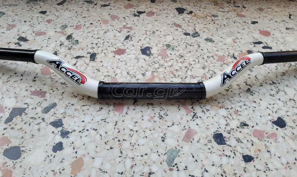 Τιμόνι ACCEL fat bar ΑΣΠΡΟ / ΜΑΥΡΟ