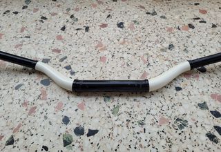 Τιμόνι ACCEL fat bar ΑΣΠΡΟ / ΜΑΥΡΟ-thumb-4