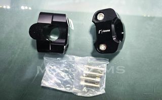 ΚΑΒΑΛΕΤΑ Μαύρο 22mm CNC ΤΙΜΟΝΙΟΥ RIZERS ΑΠΟΣΤΑΤΕΣ FAT BAR FATBAR MotorDMS.