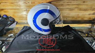 TURC Helmets ITALY!!! ΑΝΟΙΧΤΟ ΚΡΑΝΟΣ Jet / Open Face 3/4 με εσωτερικό γυαλί ηλίου ΛΕΥΚΟ ΜΠΛΕ ΚΟΚΚΙΝΟ S/M/L/XL ΕΤΟΙΜΟΠΑΡΑΔΟΤΑ.