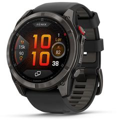 Garmin fēnix 8 Pro 3.56 cm (1.4") AMOLED 51 mm Digital 454 x 454 pixels Touchscreen Black, Grey, Titanium Wi-Fi GPS (satellite)