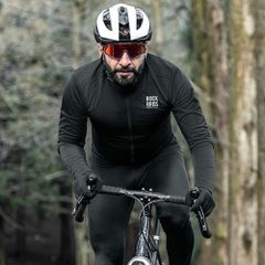 Rockbros TLWT001 ROAD TO SKY windproof insulated cycling jersey M - black-thumb-3