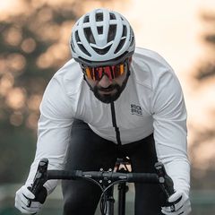 Rockbros TLWT001 ROAD TO SKY Windproof Insulated Cycling Jersey L - White-thumb-3
