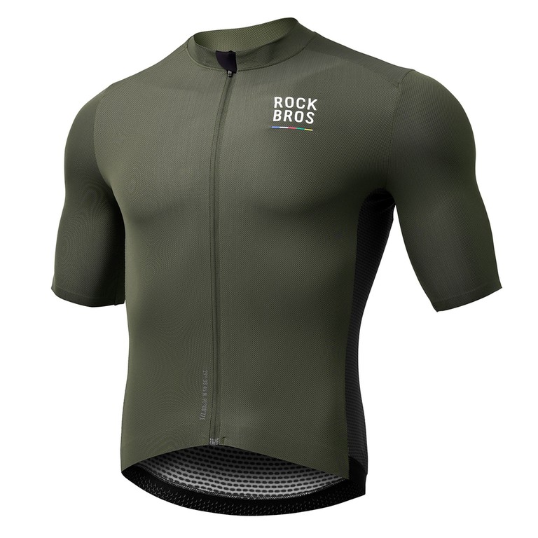 Rockbros 15220004002 ROAD TO SKY men's cycling jersey short sleeve S - green
