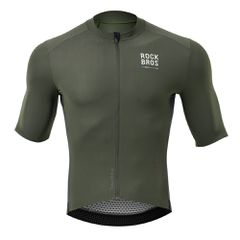 Rockbros 15220004002 ROAD TO SKY men's cycling jersey short sleeve S - green-thumb-1