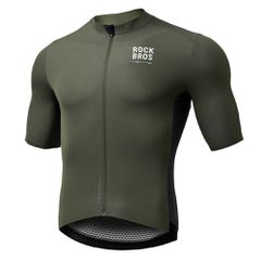 Rockbros 15220004003 ROAD TO SKY men's cycling jersey short sleeve M - green