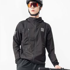 Rockbros TLWT002 ROAD TO SKY windbreaker lightweight, S - black-thumb-4