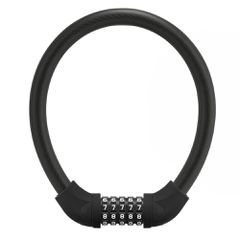 Rockbros RKS870-BK bicycle lock with code, steel cable, 85 cm - black