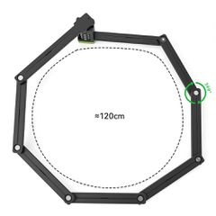 Rockbros 829 Folding Code Bike Lock - Black-thumb-1