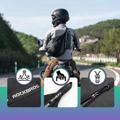 Rockbros H34 Backpack with Helmet Holder - Black-thumb-3