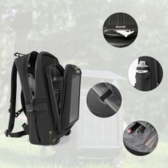 Rockbros H51 Cycling Backpack with Solar Panel - Black-thumb-4