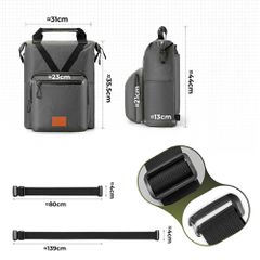 Rockbros H43 Backpack for Brompton Folding Bike - Gray-thumb-3