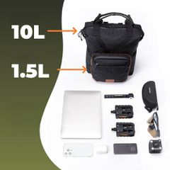 Rockbros H43 Backpack for Brompton Folding Bike - Gray-thumb-2