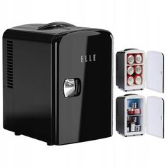 ELLE Home ESDAF101BKEU 4L Mini Fridge, Black